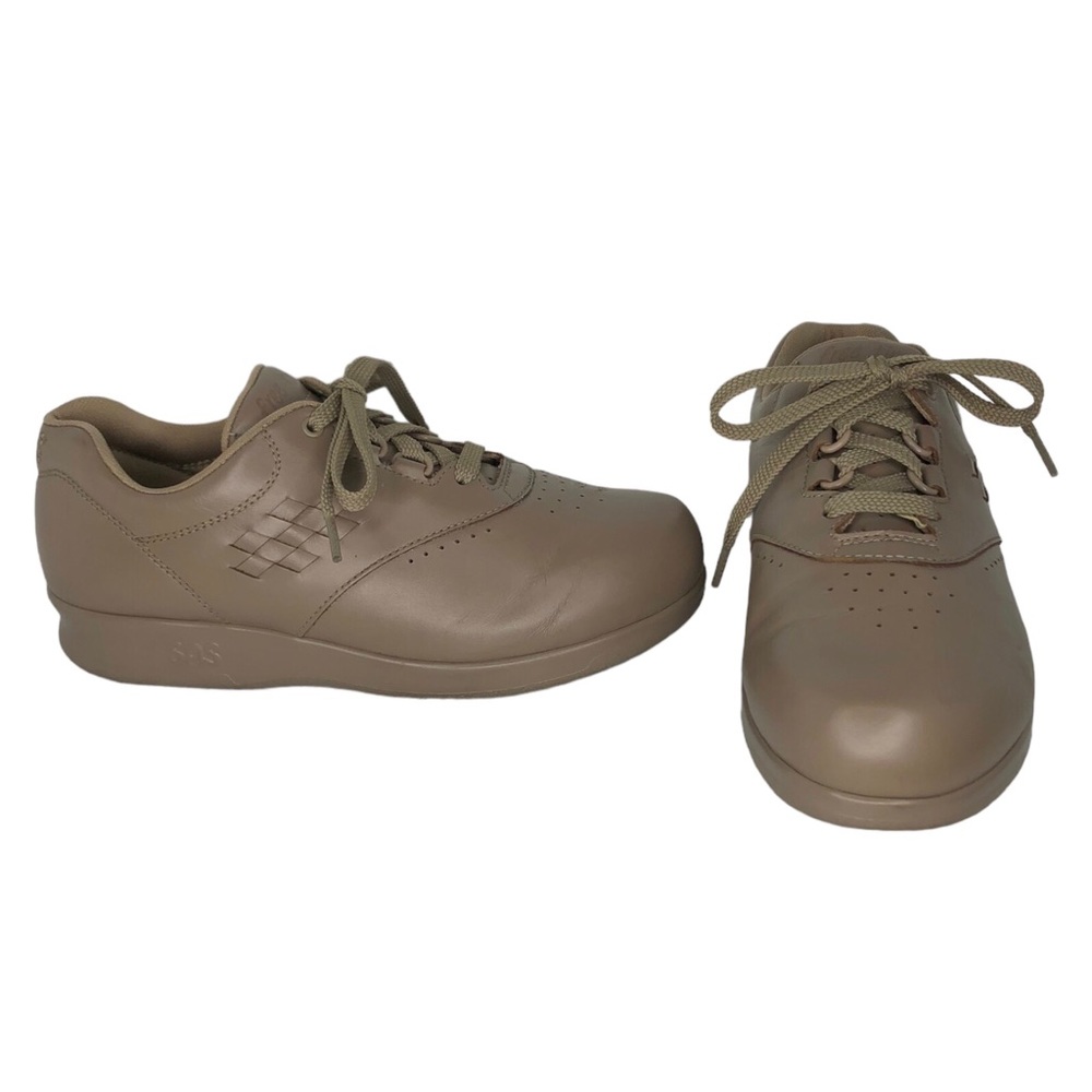 SAS Free Time Comfort Walking Tennis Shoes Leather Sneakers WIDE WIDTH